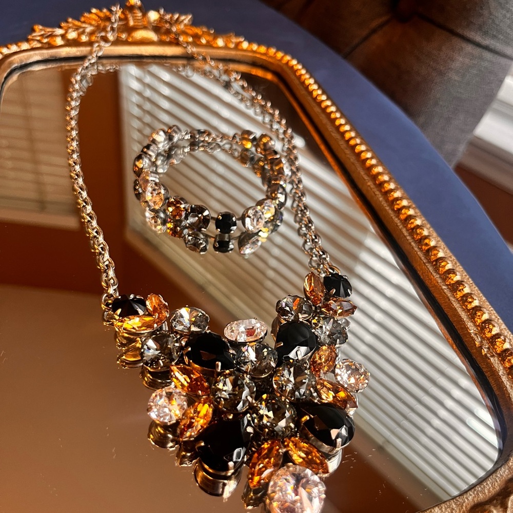 Sorrelli Retired Neutral Territory Lotis Leopard Fall and Necklace and Bracelet